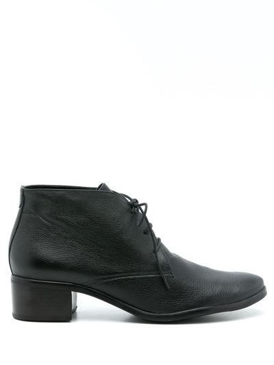 Sarah Chofakian Rizzo Ankle Boots In Black