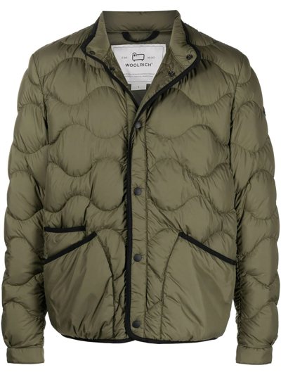 Woolrich Down Jacket Cfwoou0537mrut2635 6262 Outdoor Green - Atterley