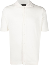 Dell'oglio Short-sleeve Linen Shirt In 001