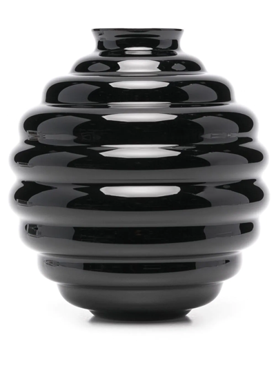 Venini Vase-deco Ceramic Vase In Black