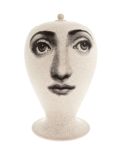 Fornasetti Jar By "bitossi Ceramiche" In White