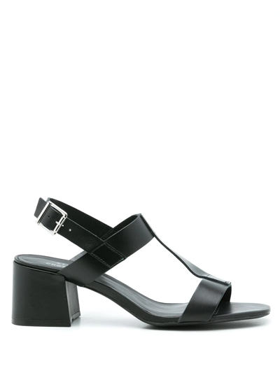 Studio Chofakian Studio 107 65mm Leather Sandals In Black