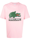 Lacoste Minecraft Graphic-print T-shirt In Pink