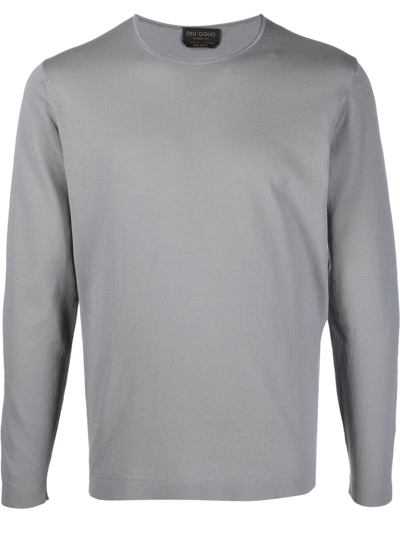 Dell'oglio Long-sleeve Cotton Jumper In Grau