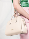 Kate Spade Knott Medium Leather Satchel In Nude