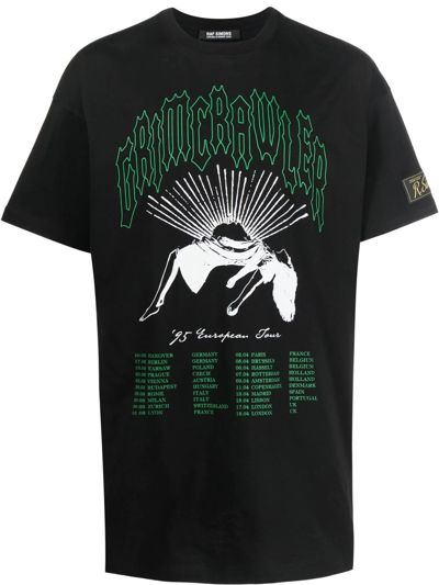 Raf Simons Grimcrawler 超大款t恤 In Black