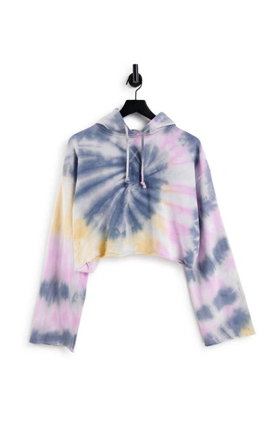 Topshop Co ord Crop Tie Dye Hoodie In Olive ModeSens