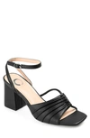 Journee Collection Shillo Pleated Sandal In Black