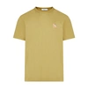 Maison Kitsuné Chillax Fox' Patch Classic T-shirt In Light Khaki
