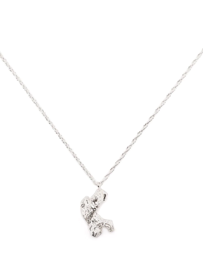 Loveness Lee K Alphabet-charm Necklace In Silver