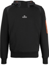 Parajumpers Electra Logo-print Fleece Hoodie In Black