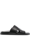 Valentino Vlogo Signature Slide Sandals In Black