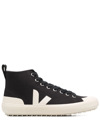 VEJA HIGH-TOP CANVAS SNEAKERS