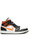 Jordan Air  1 Mid Sneakers In Schwarz