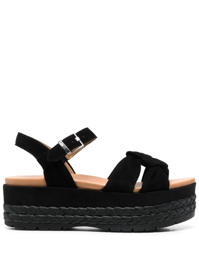 Ugg Neusch Platform Sandals In Schwarz