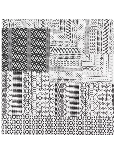 GABRIELE PASINI ALL-OVER GRAPHIC PRINT SCARF