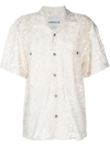 ANDERSSON BELL EMBROIDERED-FLOWER DETAIL SHIRT