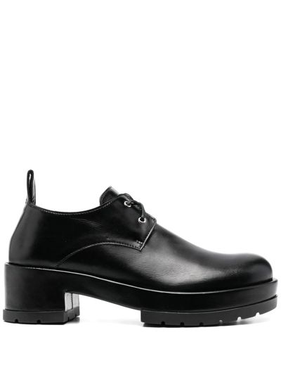 Sapio Block-heel Oxford Shoes In Black