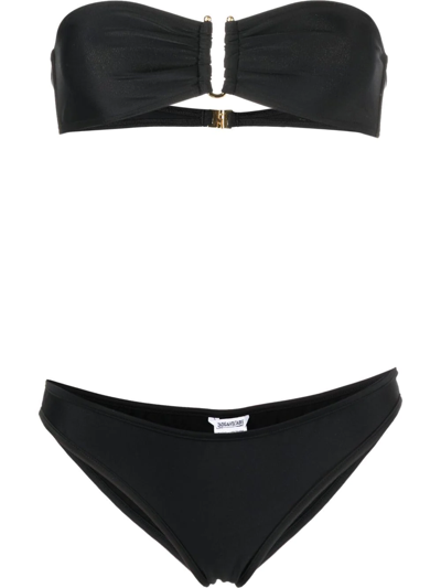 Zadig & Voltaire Bandeau Two-piece Bikini In Schwarz