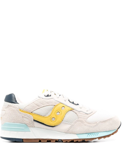 Saucony Men's Shadow 5000 New Normal Sneakers In White & Yellow