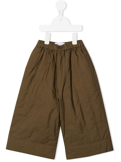Rejina Pyo Kids' Leo Wide-leg Trousers In Brown