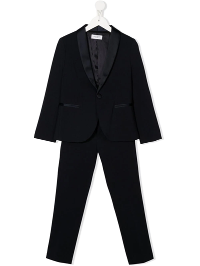 Paolo Pecora Kids' Two-piece Dinner Suit In Blue