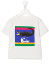 MINI RODINI CROCODILE-PRINT T-SHIRT