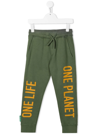Dsquared2 Kids' One Life One Planet Trousers In Green