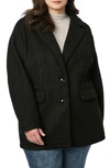 Bernardo Textured Knit Blazer In Black