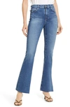 Ag Mari High Rise Cropped Slim Straight Jeans In Montecito