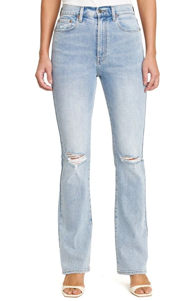 Pistola Dana Ripped High Waist Flare Jeans In Nelson