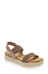 Steve Madden Jaklyn Espadrille Platform Sandal In Brown