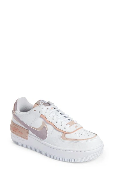 Nike Air Force 1 Shadow Women s Shoes In White pink Oxford rose