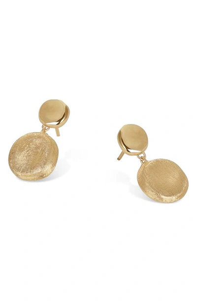Marco Bicego 18k Jaipur Yellow Gold Polished And Engraved Double-drop Earrings