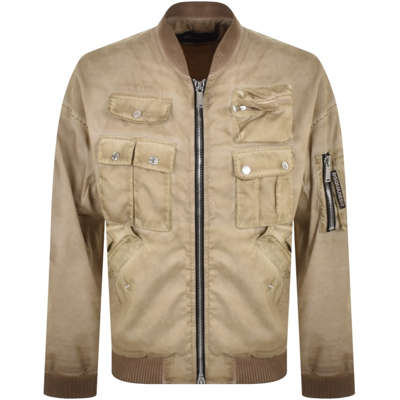 DSQUARED2 DSQUARED2 CYPRUS BOMBER JACKET BEIGE