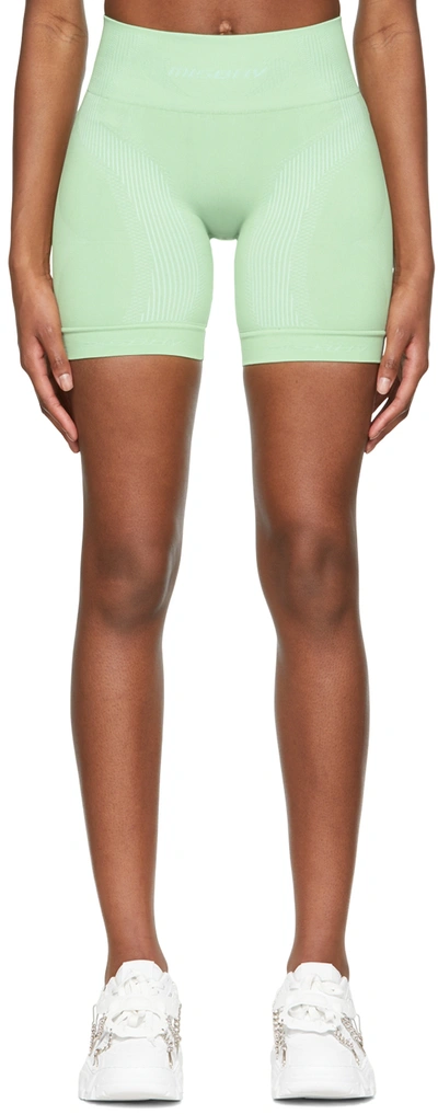 Misbhv Sport Active Engineered-logo Mid-rise Recycled-woven-blend Shorts In Mint