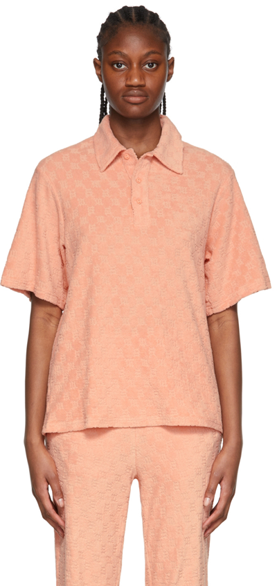 Misbhv Pink Cotton Shirt In Peach