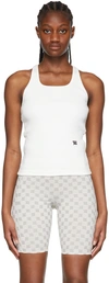 MISBHV WHITE COTTON TANK TOP