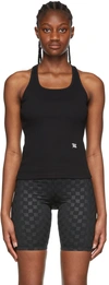 Misbhv Womens Black 90s Logo-embroidered Stretch-cotton Tank Top L In Black
