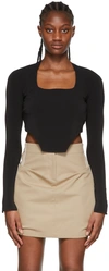 Ambush Square Neck T-shirt In Black Chocolate
