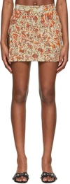 Ambush Abstract Jacquard Mini-skirt In Multicolor