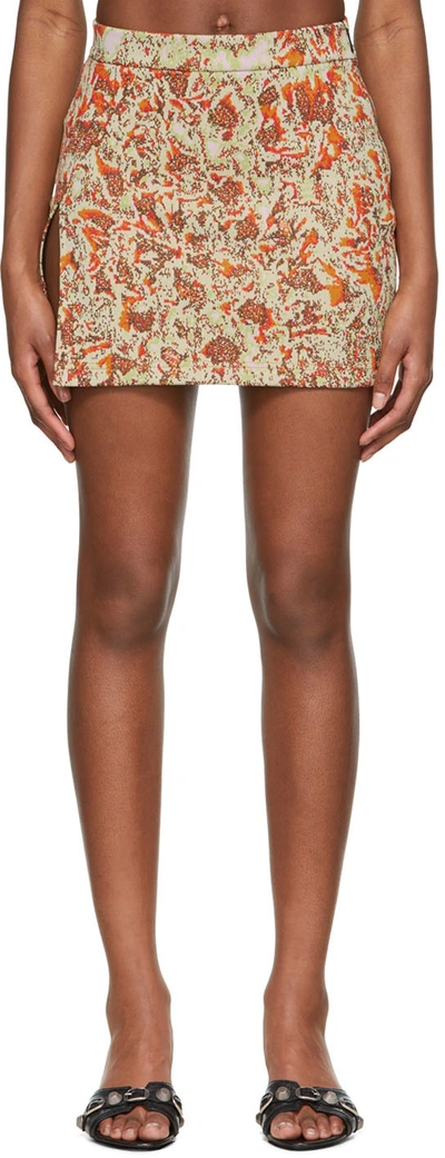 AMBUSH MULTICOLOR NYLON MINI SKIRT