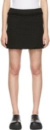 Proenza Schouler Black Cotton Mini Skirt In 001 Black