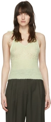 Maiden Name Ssense Exclusive Green Félice Camisole In Mint