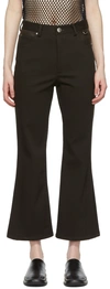 Maiden Name Ssense Exclusive Brown Brea Jeans In Chocolate