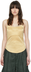 Maiden Name Ssense Exclusive Tan Naomi Camisole In Gold