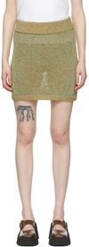 Maiden Name Ssense Exclusive Multicolor Raven Mini Skirt In Static