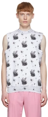 We11 Done White Cotton Vest In White