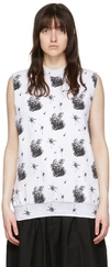 We11 Done White Cotton Tank Top In White