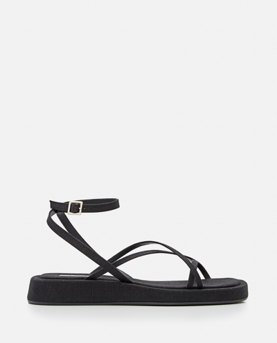 Gia Borghini Rosie Crossover-strap Sandals In Black